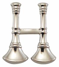 HEROS PRIDE Metal Rank Insignia: Capt. X Fire Bugles, 3/4 in, Silver, Metal, Clutch Pin, 1 PR (MPN 4444N). Key specifications — attr1074238: Clutch Pin; attr188498: 3/4 in; attr188499: Silver; attr188500: Metal; attr188503: Capt. X Fire Bugles; attr193746: HEROS PRIDE.