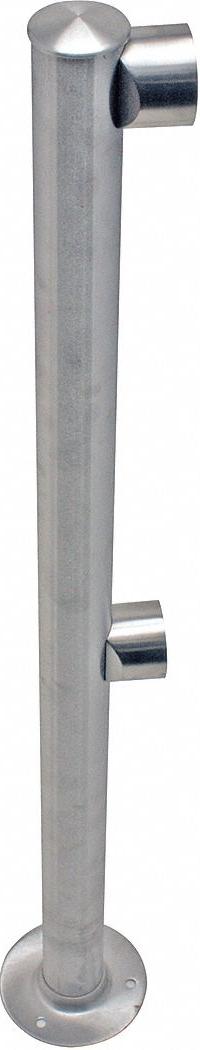 TENSABARRIER Rigid Barrier End Post: Rigid Barrier End Post, 36 in Overall Ht, 2 in Bar Dia (MPN ADAPTARAIL-2L-5-36-END-1P). Key specifications — Brand: TENSABARRIER; Finish: Polished Chrome; Product Type: End Post.