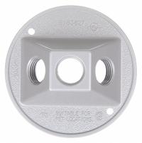BELL Weatherproof Cover: Die-Cast Aluminum, Weatherproof Cluster, 1 Gangs, 4 1/8 in Overall Ht, 3R (MPN 5197-0). Key specifications — Brand: BELL; Color: Gray; Compatible with Product Type: Weatherproof Cluster; Mounting Orientation: Vertical.