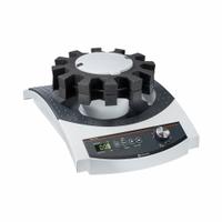 HEIDOLPH Vibrating Test Tube Shaker: Digital Control, HEIDOLPH, 150 RPM to 2,500 RPM, Vortex Mixer (MPN 036130040). Key specifications — attr1021618: (2) Carousel Attachments; attr1021612: HEIDOLPH; attr1021613: Overheating Protection with Self-Resetting; attr1021631: Standard; attr1031083: HEIDOLPH; attr1071384: Digital Control.