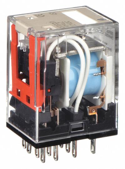 OMRON General Purpose Relay: Socket Mounted, 5 A Current Rating, 12V DC, 4PDT - Socket-Mounted Relays