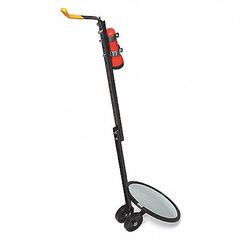 SEE ALL INDUSTRIES Inspection Mirror: 12 in Dia Mirror Size, Mirr. Mat. Glass, Mirr. Shp. Round (MPN DUC-12C). Key specifications — attr1004918: SEE ALL INDUSTRIES; attr1004923: Metal; attr1016088: Wheels Included.
