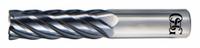 OSG Square End Mill: Carbide, EXO Coated, 6 Flute, 3/8" Mill Dia, 1-1/8" LOC, 3" OAL (MPN VGM6-0051)