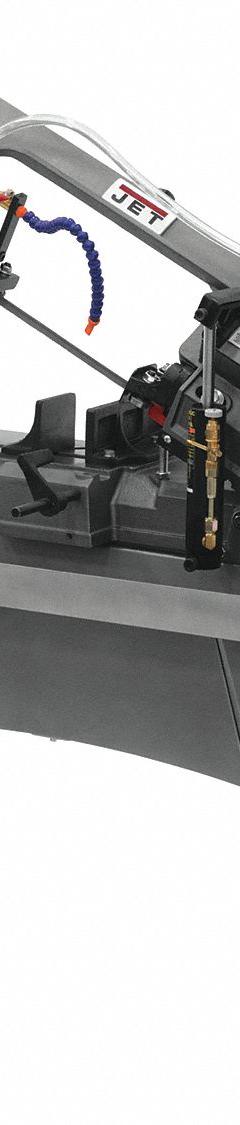 JET Band Saw: 7 1/2 in x 5 in, 80 to 200 SFPM, 45° , 90°, 9.0/4.5 A, 1 Phase, 115V AC (MPN 414453). Key specifications — attr313019: 9.0/4.5 A; attr313020: 1; attr313018: 45° , 90°; attr313016: 7-1/2 in x 5 in; attr313017: 80 to 200 SFPM; attr325084: JET.