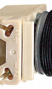 SCHNEIDER Illuminated Push Button: Illuminated, Extended Profile, Metallic, 30 mm, SPDT (MPN 9001K2L35GH13). Key specifications — Brand: SCHNEIDER; Action: Momentary; Series: 9001K; Push Button Material Type: Metallic.