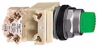 SCHNEIDER Illuminated Push Button: Illuminated, Extended Profile, Metallic, 30 mm, SPDT (MPN 9001K2L35GH13). Key specifications — Brand: SCHNEIDER; Action: Momentary; Series: 9001K; Push Button Material Type: Metallic.