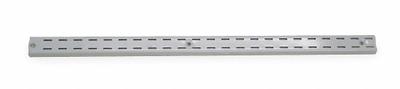 APPROVED VENDOR Double Slotted Standard: Double, 1 1/4 in x 1/2 in x 84 in, Powder Coated - Surface-Mount Slotted Standards
