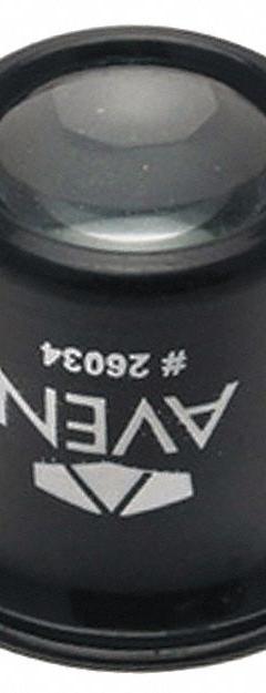 AVEN Eye Loupe: 10X Power, 0.8 in Focal Distance, 12.70 mm Lens Dia, 40D Diopter (MPN 26034). Key specifications — attr1183318: 0.8 in; attr1183324: AVEN; attr1183319: 12.70 mm; attr1183320: 40D.