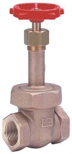 MILWAUKEE VALVE Gate Valve: 1 1/4 in, Bronze, Rising, FNPT x FNPT, 1,000 psi Max. Pressure (CWP) (MPN 1182 1-1/4"). Key specifications — Wedge Material: Bronze; Brand: MILWAUKEE VALVE; Bonnet Material: Bronze.