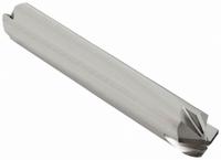 APPROVED VENDOR Chamfer Mill: Carbide, Double End, 4 Flute, 90°, 1/8" Mill Dia, 1-1/2" OAL (MPN 209-694125)