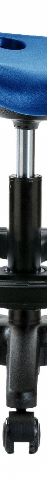 Stool: Polyurethane, Ht Range 19 in to 26 1/2 in, 17 in Seat Wd, 14 in Seat Dp, 0 Glides, 5 Casters (MPN PTMBSL-RG-BF-RC-BLU). Key specifications — Brand: APPROVED VENDOR; Foot Support: Yes; Base Material: Fiberglass; ESD-Safe: Not ESD Safe; Number of Casters: 5.