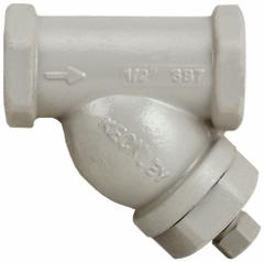 KECKLEY Y Strainer: 1/4 in, NPT, Perforated, 0.0625 in Screen Size, Carbon Steel, 3 in Ht, 3 in Lg (MPN 1/45THY-CS045P34-GTI-SB7). Key specifications — Brand: KECKLEY; Seal Material: 304 Stainless Steel; Manufacturer Part Number: 1/45THY-CS045P34-GTI-SB7; Screen Material: 304 Stainless Steel.
