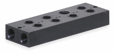 NUMATICS Manifold Assembly: For Series L01, 4 Valve Ports, 1/4 in - Aventics L01 Manifolds & Bases