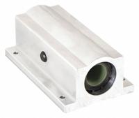 THOMSON Linear Pillow Block Bearing: Twin, Self-Aligning, 1 in Inside Dia, TEP 950, FluoroNyliner (MPN FNYBUTWN16ALLS). Key specifications — Liner: TEP 950; Material: Aluminum.