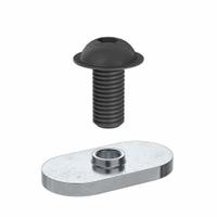 Bolt Assembly: M6 Size, 18 mm Thread Lg, Flat Head Socket Cap, For 8.2 mm Slot Wd, 40 Series, 6 PK (MPN 75-3628-6). Key specifications — Fastener Type: T-Nut; Fastener Head Type: Flat Head Socket Cap; Material: Steel; Finish: Zinc-Plated; T-Slot Fastener Type: Bolt Assembly; Threaded Hole Location: Single Center; Compatible Series: 80/20 40 Series; System of Measurement: Metric.