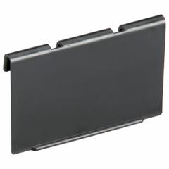 QUANTUM STORAGE SYSTEMS Label Holder: 4 in x 2 1/4 in, Black, Adhered, 24 Label Holders, 24 PK (MPN ELH410). Key specifications — Color: Black; Label Attachment Type: Adhered; Finish: Smooth; Mounting Type: Snap-On; Material: Plastic; Brand: QUANTUM STORAGE SYSTEMS.