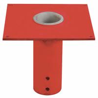 DAYTON Mounting Base: Socket, 2,000 lb Max Load Capacity, Welded Steel, For 4.5 in Mast Dia (MPN 33N390). Key specifications — Brand: DAYTON; Material: Welded Steel.