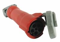 HUBBELL Pin and Sleeve Connector: Red, 200/346 to 240/415V AC/220/380 to 240/415V AC, 60 A_63 A (MPN HBL560C6W). Key specifications — Brand: HUBBELL.