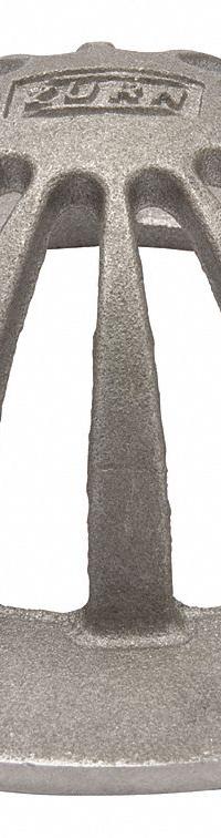 ZURN Dome Strainer: Aluminum, 6 in Overall Dia, 2 1/2 in Overall Ht, Unfinished, Drop-In (MPN P1910-SEMI-DOME-ALUM). Key specifications — Brand: ZURN; Finish: Unfinished; Color: Silver; Material: Aluminum; Connection Type: Drop-In; Grate Surface Style: Slotted; Product Type: Dome Strainer.