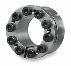 TSUBAKI Keyless Bushing: Flanged, For 1 1/4 in Shaft Dia, 2 1/8 in OD, 1.102 in Wd, Carbon Steel (MPN PL1DKE). Key specifications — System of Measurement: Inch; Keyless Bushing Type: Multi-Screw Locking Assembly; Flange Type: Flanged; Brand: TSUBAKI.