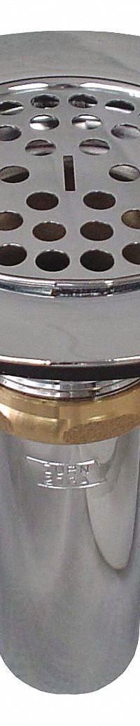 ZURN Sink Drain: Brass, Chrome, 6 in Overall Ht, 4 3/8 in Overall Dia, Threaded, 1 1/2 in Pipe Dia (MPN Z8739-PC). Key specifications — Product Type: Sink Drain; Brand: ZURN; Finish: Chrome; Material: Brass; Includes: Strainer.