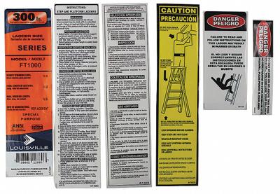 LOUISVILLE Label Kit: For 33J677/33J678/33J681/33J767/36Y485/36Y486/36Y487 - Material Handling Parts