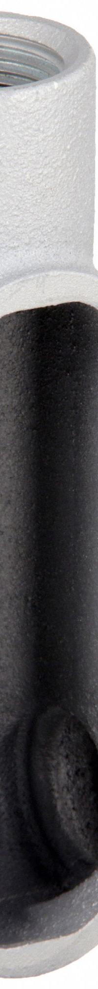 Conduit Outlet Body: Iron, 2 in Trade Size, LR Body, 48 cu in Body Capacity, Threaded Hub (MPN LR67). Key specifications — Finish: Powder Coated; For Use With: RMC; Brand: HUBBELL KILLARK; Hub Style: Threaded; Mfr. Series: Duraloy 7.