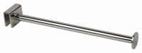 ECONOCO Straight Arm: Single, 1/4 in x 12 in x 1 1/2 in, Chrome, 14 ga Gauge, Silver (MPN RH/LR). Key specifications — Product Type: Round Tubing Hanger; Color: Silver; For Display Type: 1/2 in x 1-1/2 in Rectangular Tubing; Material: Steel; Duty Rating: Heavy Duty; Brand: ECONOCO; Finish: Chrome; Mounting Type: Hanging.