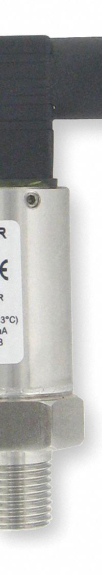 Pressure Transmitter: 0 psi to 500 psig, 4 to 20mA DC, 4-Pin DIN 43650 Form C Connector, IP66 /4X (MPN 626-14-GH-P1-E4-S1). Key specifications — Accuracy: ±0.25%; NEMA Rating: 4X; Calibration Certificate Included: No NIST-Traceable Calibration Certificate Included; IP Rating: IP66; Housing Material: Stainless Steel; Output: 4 to 20mA DC; Overpressure: 2,500 psig; Process Connection Type: NPT.