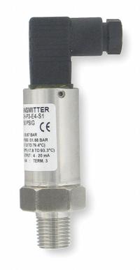 Pressure Transmitter: 0 psi to 500 psig, 4 to 20mA DC, 4-Pin DIN 43650 Form C Connector, IP66 /4X (MPN 626-14-GH-P1-E4-S1). Key specifications — Accuracy: ±0.25%; NEMA Rating: 4X; Calibration Certificate Included: No NIST-Traceable Calibration Certificate Included; IP Rating: IP66; Housing Material: Stainless Steel; Output: 4 to 20mA DC; Overpressure: 2,500 psig; Process Connection Type: NPT.