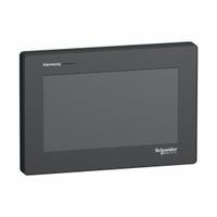 SCHNEIDER ELECTRIC Touch Panel: TFT Color LCD, 7 in Display Screen Size, 24V DC, Resistive (MPN HMISTM6400). Key specifications — attr1075166: Uni-Telway; attr1075199: 24V DC.