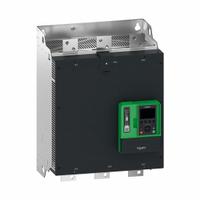 SCHNEIDER Soft Start: 208-690V AC, 1,000 A Output Current, With Bypass, IP00, 60/50 Hz, Three Phase (MPN ATS490M10Y). Key specifications — Control Voltage: 110-230V AC; Manufacturer Part Number: ATS490M10Y.