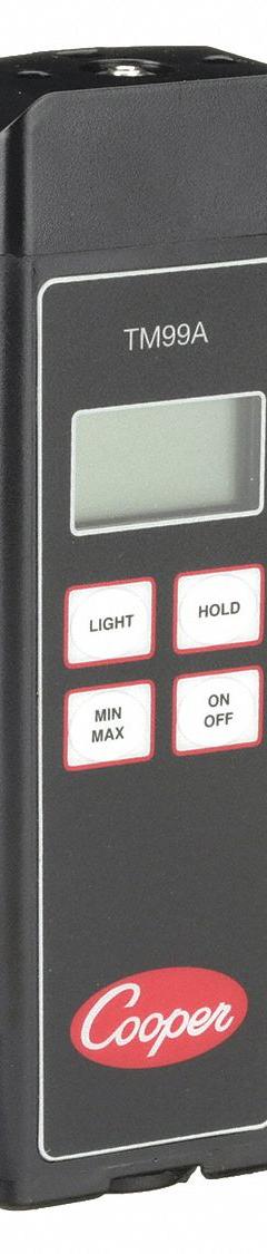COOPER ATKINS Thermistor Thermometer: -40°F to 302°F, 3 Channels (MPN TM99A). Key specifications — Brand: COOPER ATKINS; Accuracy: ±0.3°F/0.2°C or ±0.5% of Reading Whichever is Greater; Testing Functions: Min/Max Temperature.