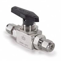 HAM-LET Manual Two-Way Ball Valve: 1/4 in, 316 Stainless Steel, Straight, Compression x Compression (MPN H-6800-SS-L-8MM-ICSS). Key specifications — Brand: HAM-LET; Handle: Lever.