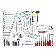 WRIGHT Fractional Starter Tool Set: 96 Total Pcs, SAE, 3/8 in/1/2 in Socket Drive Size (MPN 166). Key specifications — attr538253: WRIGHT; attr548973: Slip Joint Plier; attr548974: Fractional L-Key Set; attr548975: (6) Drive Tools; attr548983: (2) Adjustable Wrench.