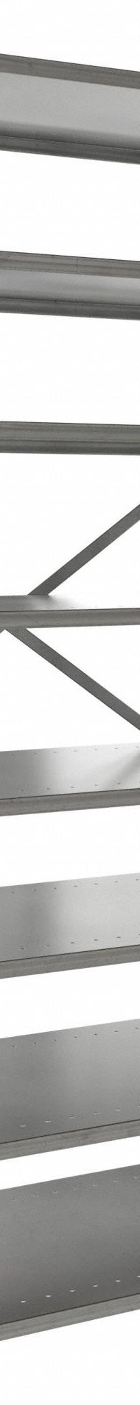 HALLOWELL Metal Shelving: Standalone, Heavy-Duty, 36 in x 24 in, 84 in Overall Ht, 8 Shelves (MPN F7513-24HG). Key specifications — attr41760: Steel; attr41761: Steel; attr37625: Unassembled; attr37628: Gray; attr33609: HALLOWELL.