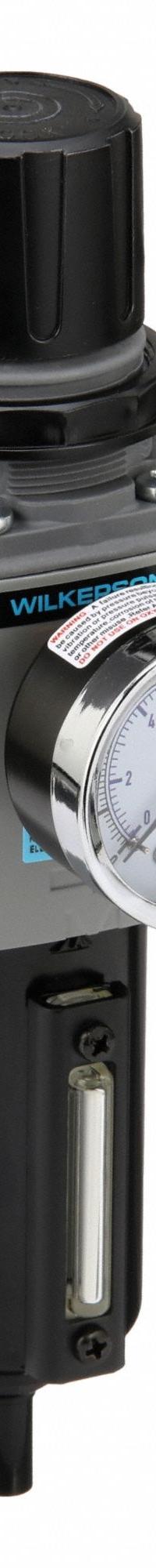 WILKERSON Filter/Regulator: 18 Series, 1/2 in NPT, 164 scfm, 5 micron, 0 psig to 125 psig, Aluminum (MPN B18-04-FHG0B). Key specifications — attr109419: WILKERSON; attr109429: Aluminum; attr109463: Yes; attr109467: Nitrile; attr109468: 18.