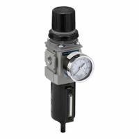 WILKERSON Filter/Regulator: 18 Series, 1/2 in NPT, 164 scfm, 5 micron, 0 psig to 125 psig, Aluminum (MPN B18-04-FHG0B). Key specifications — attr109419: WILKERSON; attr109429: Aluminum; attr109463: Yes; attr109467: Nitrile; attr109468: 18.