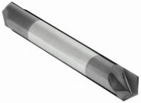 APPROVED VENDOR Chamfer Mill: Carbide, AlTiN Coated, Double End, 2 Flute, 90°, 1/8" Mill Dia (MPN 209-292125B)