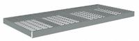 TENNSCO Shelf: 84 in x 36 in, 1,750 lb Load Capacity, Steel, 5 ga Decking, Gray, Shelf (MPN ZLCS-8436W). Key specifications — Decking Material: Steel; Includes: (4) Beams; Decking Finish: Zinc Plated; Shelf Configuration: Single Straight; Color: Gray; Frame Material: Steel; Brand: TENNSCO; Frame Finish: Zinc Plated.