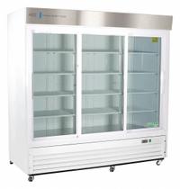 AMERICAN BIOTECH SUPPLY Lab Refrigerator: 69 cu ft, Upright, 1°C to 10°C, 33 1/4 in Overall Dp, Temp (MPN ABT-HC-LS-69). Key specifications — Door Opening Style: Sliding; Color: White; Alarm Type: Temperature; Manufacturer Part Number: ABT-HC-LS-69; Brand: AMERICAN BIOTECH SUPPLY; Product Type: Lab Refrigerator; Door Type: Sliding Glass; Refrigerant Type: R-290.