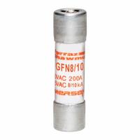 MERSEN Fuse: GFN Series, Midget, Time-Delay, 800 mA, 250 V AC, 13/32 in x 1 1/2 in, Indicating (MPN GFN8/10). Key specifications — Series: GFN; Brand: MERSEN.
