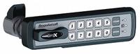 COMPX REGULATOR Electronic Keyless Lock: Deadlatch, 1 1/2 in Body Ht, 5 7/16 in Body Wd, 12 Buttons (MPN REG-S-R-3-BLK). Key specifications — Latch Type: Deadlatch; Brand: COMPX REGULATOR; Manufacturer Part Number: REG-S-R-3-BLK.
