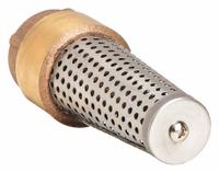 CAMPBELL Spring Foot Valve: Spring, Not Full Flow, Brass, Inline, 1 1/2 in Pipe Size, FNPT, Pumps (MPN FV-6TLF). Key specifications — Brand: CAMPBELL; Max. Pressure (CWP): 200 psi; Strainer Material: Stainless Steel; Connection Type: FNPT.