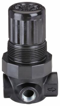 SPEEDAIRE Compressed Air Regulator: Aluminum, 1/8 in NPT, 14 cfm, 5 psi to 125 psi, Nonrising (MPN 4ZM07). Key specifications — attr111664: No; attr111400: Miniature; attr111627: SPEEDAIRE.