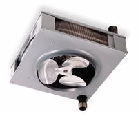 DAYTON Hydronic Wall and Ceiling Unit Heater: Steam/Water, 83,700 BtuH Output @ 200 F Water (MPN 5PV55). Key specifications — Air Flow: 1.790 cfm; Brand: DAYTON; Connection Size, Connection Type: 1-1/2 in, Threaded Male NPT; Fan Guard Type: No Guard; Heating Method: Steam; Overall Dimensions - H x W x D: 12-3/4 in x 25-1/4 in x 25-1/4 in.