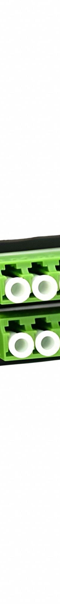 FIBERTRONICS Fiber Optic Adapter Plate: Single Mode, OS2, 24 Fiber Ports, LC, APC, Quad, Green, LGX (MPN LGX-LCQX-6G). Key specifications — Brand: FIBERTRONICS; Connector Type: LC; Port Configuration: Quad; Color: Green; Contact Type Finish: APC.