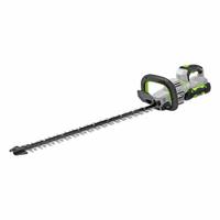 EGO Standard Hedge Trimmer: POWER+ Platform, 1 3/16 in Cutting Wd, 26 in Blade Lg, 56 V, Tool (MPN HT2601). Key specifications — attr994967: EGO; attr994962: 2.5 Ah.