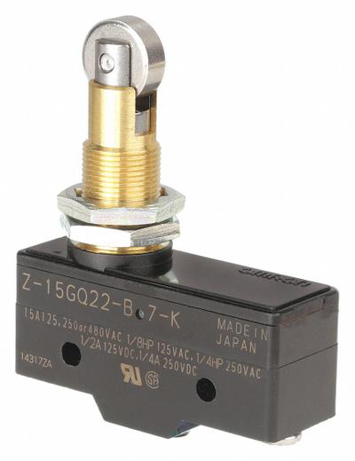 OMRON Snap Action Switch: Roller Plunger Actuator, 1NO/1NC - Roller-Plunger Snap-Action Switches
