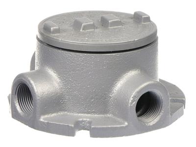 APPLETON ELECTRIC Conduit Outlet Body: Iron, GRF, 3/4 in Trade Size, T Body - T Round Body - Tee Type